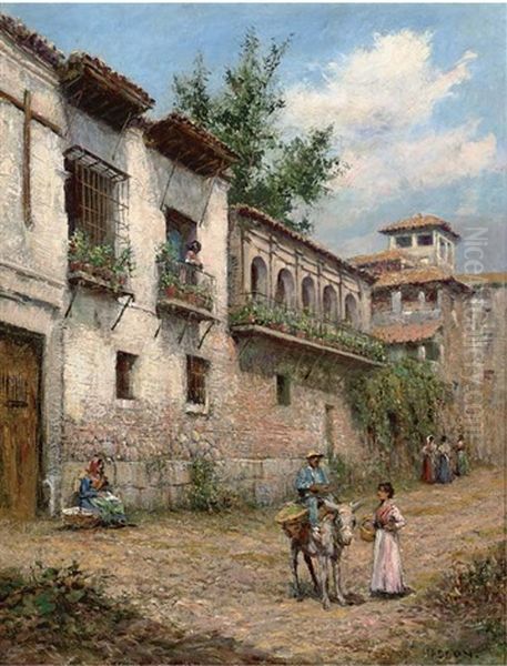 A Street In The Old Quarter Of Granada, Spain - view 1
