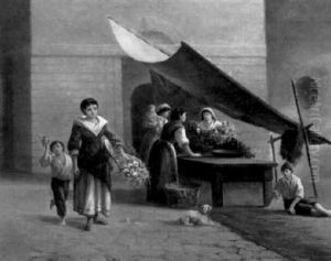 The Flower Sellers by Arthur Trevor Haddon