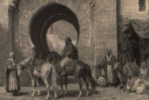 Arab Traders At City Gate