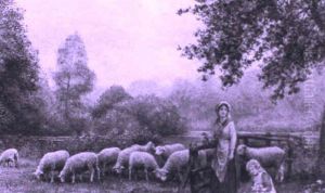 Picking Wild Flowers by Arthur Trevor Haddon