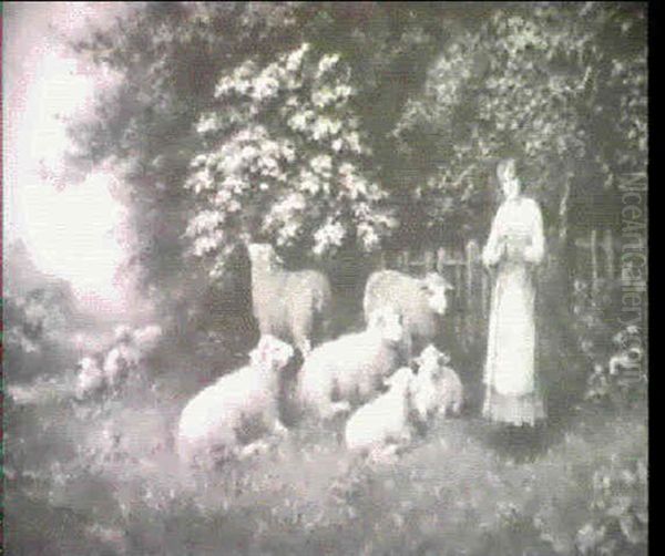 The Shepherdess And Her Flock - view 1