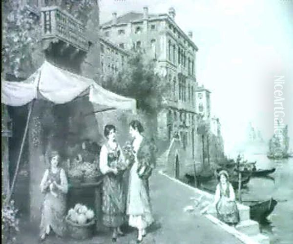 Venetian Flower Sellers - view 1