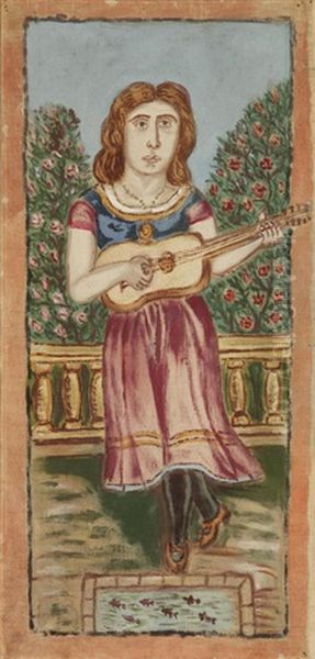 Girl With Guitar - view 1