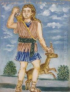Artemis, The Hunting Goddess by Theofilos Hadjimichail