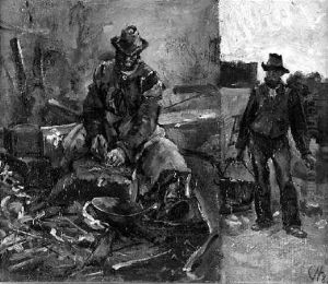 Blick Auf Eine Alte Schmiede by Carl von Haeberlin