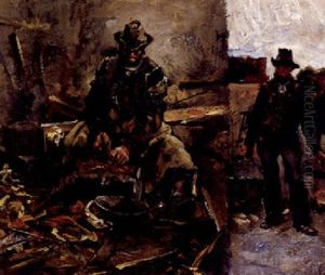 Kesselschmiede Bei Der Arbeit by Carl von Haeberlin