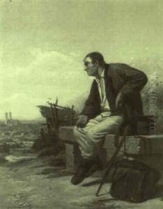 Ein Bursche Bei Der Rast by Carl von Haeberlin
