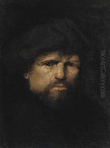 A Tronie Of A Bearded Man In A Hat by Nicolas (Walraven) van Haeften