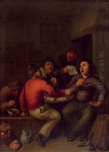 Kartenspieler by Nicolas (Walraven) van Haeften