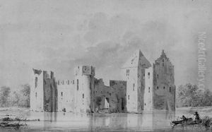 Ruin Of The Ameyde Castle by Abraham de Haen the Younger