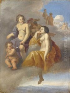 Venus, Minerve Et Junon by Johan van Haensbergen