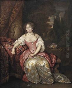 Portrait Of A Lady by Johan van Haensbergen