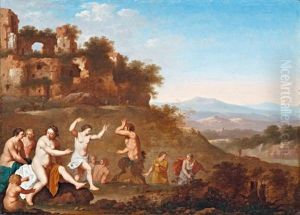 Tancolo Nimfak Es Szatirok by Johan van Haensbergen