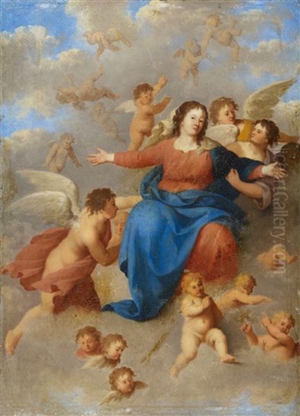 The Virgin Surrounded By Angels - view 1