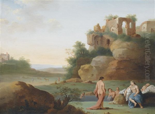 Sudliche Landschaft Mit Badenden Nymphen - view 1