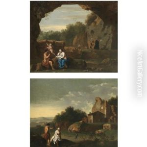 Landscapes With Mythological Scenes (pair)
