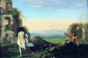 Le Dieu-fleuve Alphee Poursuivant Arethuse