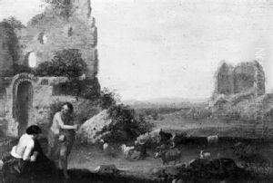 Paysage Pastoral Aux Ruines Antiques