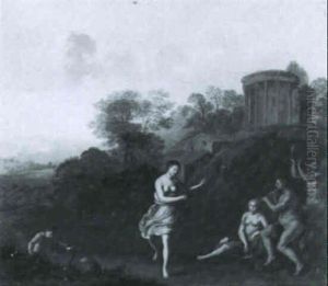 Bacchanale Devant Le Temple De Vesta by Johan van Haensbergen