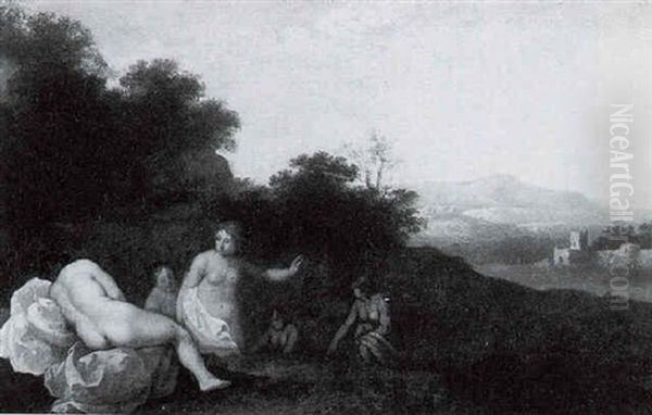 Bathers In An Italianate Landscape - view 1
