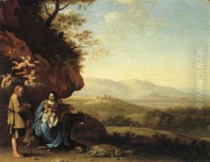 The Rest On The Flight Into Egypt by Johan van Haensbergen