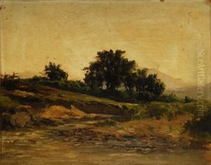 Paisaje De Campo Al Atardecer by Carlos de Haes