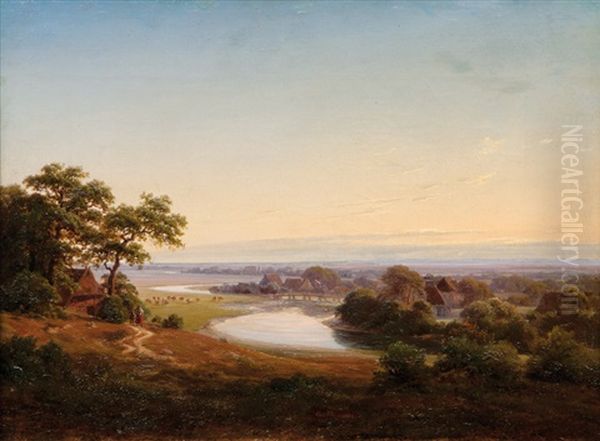 Evening Mood By The River - view 1