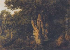 Im Eichenwald by Johann Georg Haeselich
