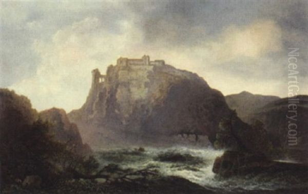 Fluslandschaft Mit Dem Kloster Montecassino - view 1