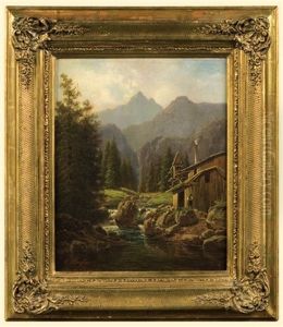 Mountain Landscape With A Hut
