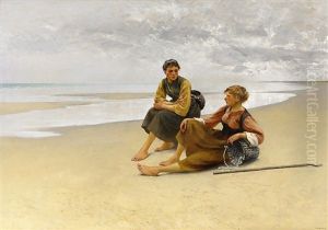 Ostronplockerskor by August Vilhelm Nikolaus Hagborg