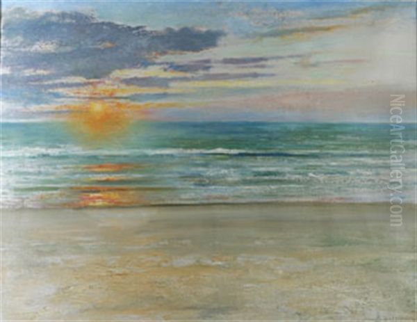Havsstrand I Solnedgang - view 1