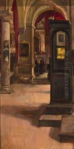 Interior De Iglesia by Mateo Balasch Mateu