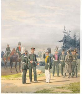 Russian Officers And Men