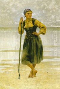 Musslplockerska Pa Stranden Musslplockerska Pa Stranden