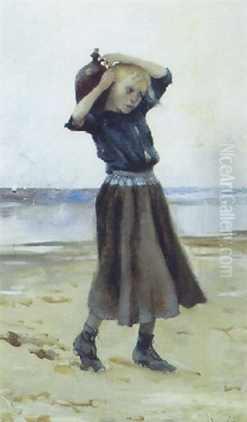 Lille Pige I Strandkanten - view 1