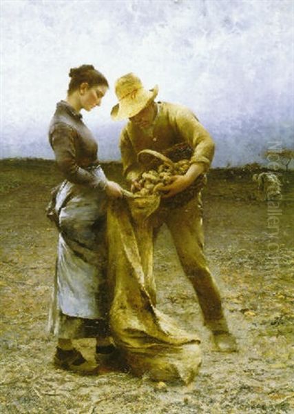 October: The Potato Gatherers - view 1