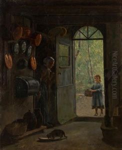 Greeting A Visitor by Otto Hagborg