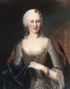 Portrait Of Princess Elizabeth Therese Of Lorraine, Half-length In Silver