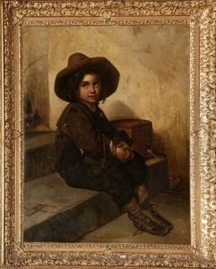 Jeune Gavroche Et Sa Cage A Souris by Paul Hagelstein