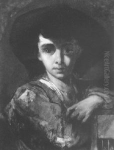 Portrait Of A Young Peasant Boy by Paul Hagelstein