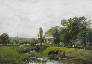 Weidelandschaft Am Dorfrand Weidelandschaft Am Dorfrand
