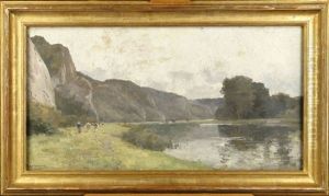 Paysage Anime A Vaches by Maurice Hagemans