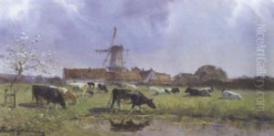 Zomerlandschap by Maurice Hagemans
