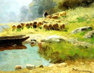 Moutons Au Bord De L'eau Moutons Au Bord De L'eau