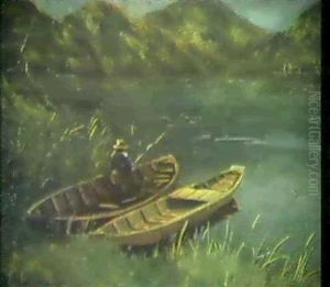 Le Pecheur A La Ligne by Maurice Hagemans