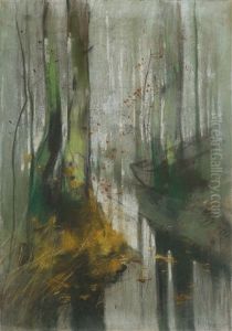 Morgenstimmung Im Wildpark (wildpark Bei Geltow) by Karl Hagemeister