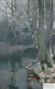 Diesiger Wintertag Im Luch by Karl Hagemeister