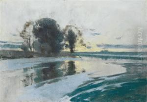 Winterliche Landschaft by Karl Hagemeister