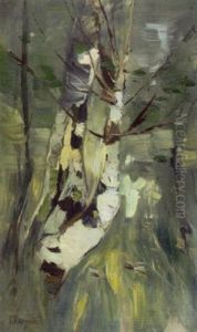Birken Am Wasser by Karl Hagemeister